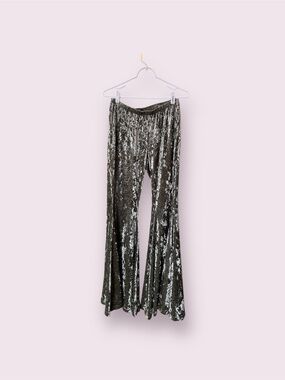 Crushed Velvet Bell Bottoms